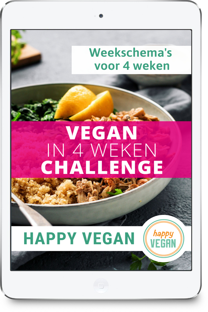 vegan in 4 weken challenge maand happy