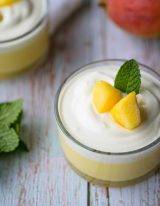 Koolhydraatarme mango pudding met Griekse yoghurt